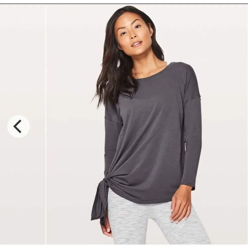 LULULEMON | to the point long sleeve periwinkle blue top